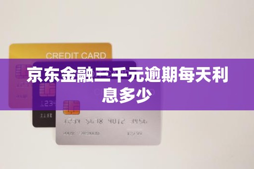 京东金融三千元逾期每天利息多少
