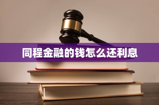 同程金融的钱怎么还利息