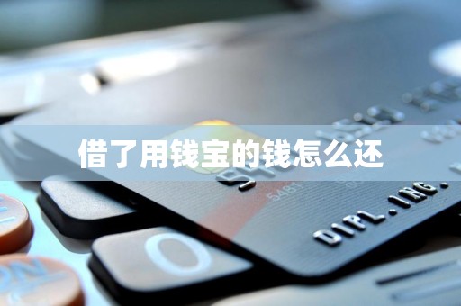 借了用钱宝的钱怎么还 借了用钱宝的钱怎么还