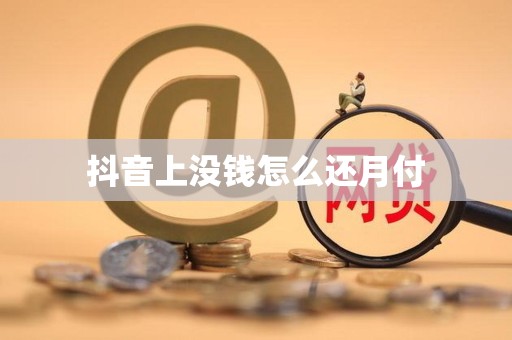 抖音上没钱怎么还月付