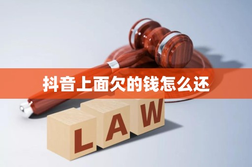 抖音上面欠的钱怎么还