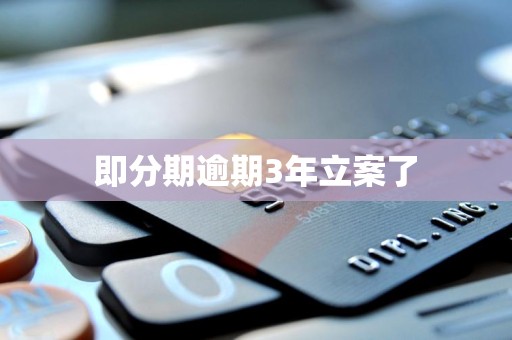 即分期逾期3年立案了