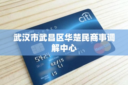武汉市武昌区华楚民商事调解中心