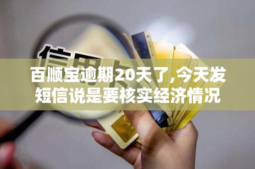 百顺宝逾期20天了,今天发短信说是要核实经济情况