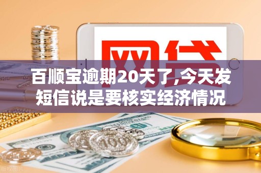 百顺宝逾期20天了,今天发短信说是要核实经济情况