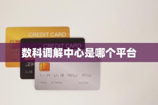 数科调解中心是哪个平台