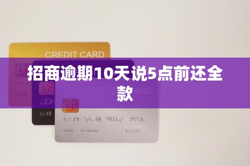 招商逾期10天说5点前还全款