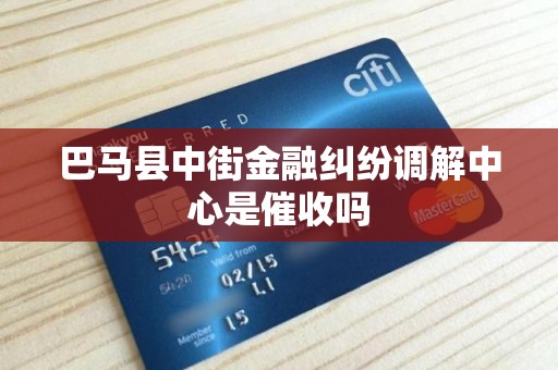 巴马县中街金融纠纷调解中心是催收吗