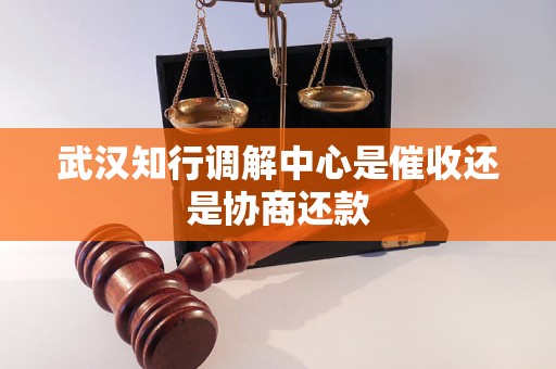 武汉知行调解中心是催收还是协商还款 武汉知行调解中心是催收还是协商还款
