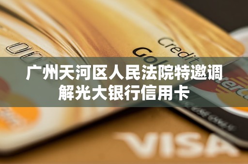 广州天河区人民法院特邀调解光大银行信用卡 广州天河区人民法院特邀调解光大银行信用卡