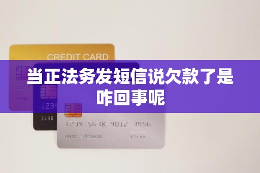 当正法务发短信说欠款了是咋回事呢 当正法务发短信说欠款了是咋回事呢