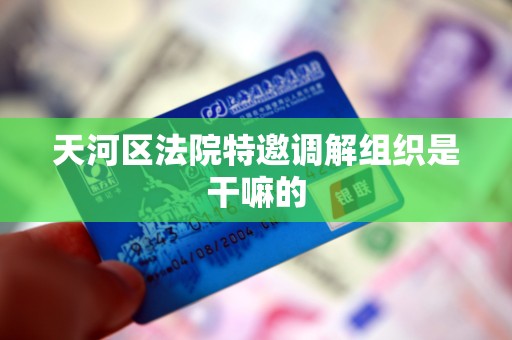 天河区法院特邀调解组织是干嘛的 天河区法院特邀调解组织是干嘛的