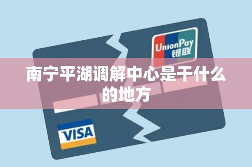 南宁平湖调解中心是干什么的地方