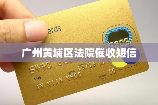 广州黄埔区法院催收短信