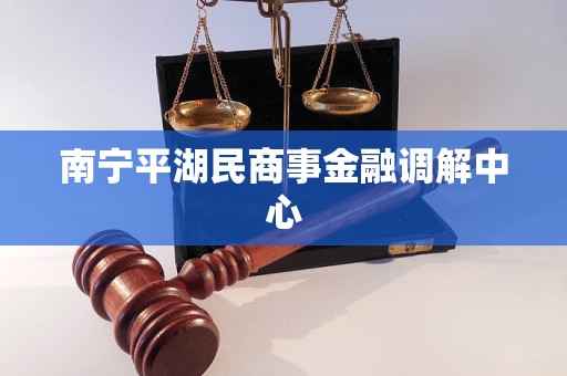 南宁平湖民商事金融调解中心