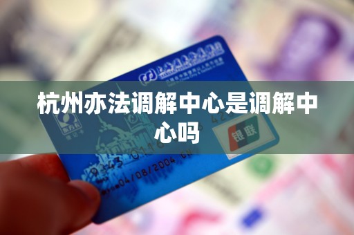 杭州亦法调解中心是调解中心吗