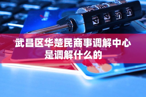 武昌区华楚民商事调解中心是调解什么的