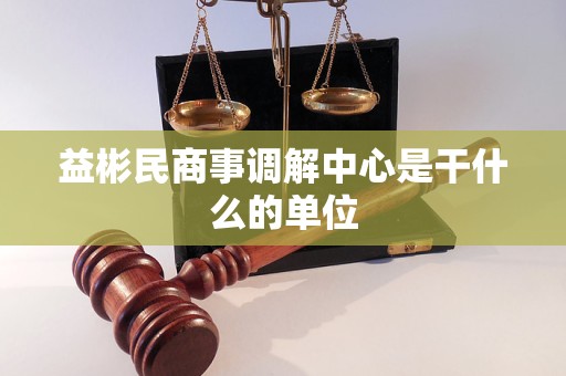 益彬民商事调解中心是干什么的单位