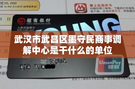 武汉市武昌区墨守民商事调解中心是干什么的单位