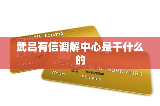 武昌有信调解中心是干什么的