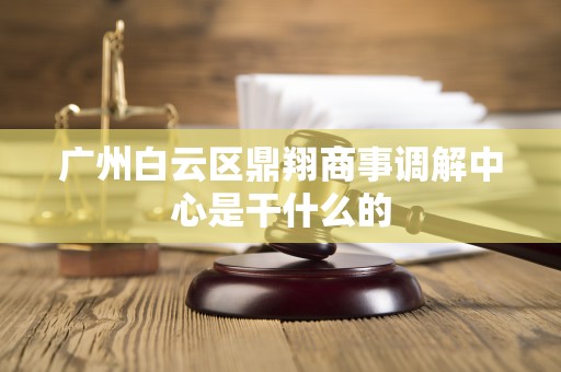 广州白云区鼎翔商事调解中心是干什么的 广州白云区鼎翔商事调解中心是干什么的