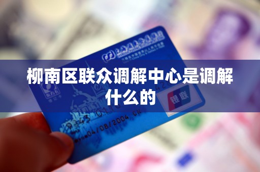 柳南区联众调解中心是调解什么的