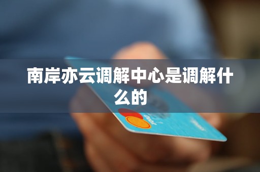 南岸亦云调解中心是调解什么的