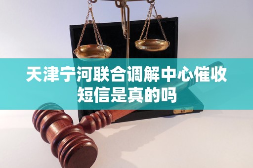天津宁河联合调解中心催收短信是真的吗