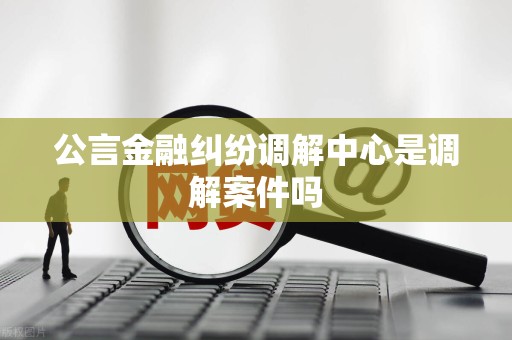 公言金融纠纷调解中心是调解案件吗