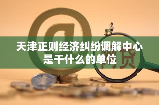 天津正则经济纠纷调解中心是干什么的单位
