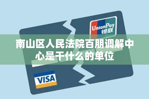 南山区人民法院百朋调解中心是干什么的单位