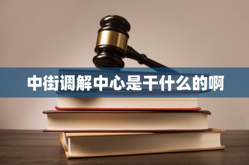 中街调解中心是干什么的啊 中街调解中心是干什么的啊
