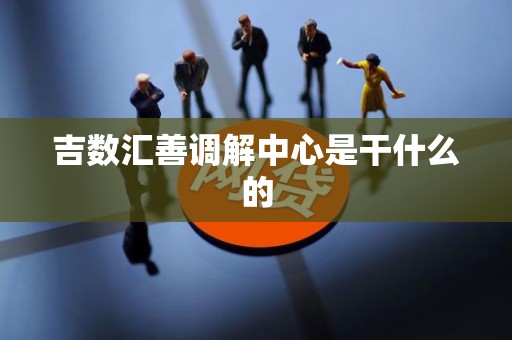 吉数汇善调解中心是干什么的