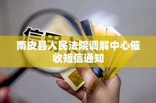 南皮县人民法院调解中心催收短信通知