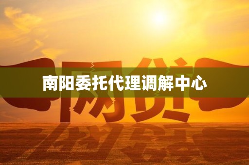 南阳委托代理调解中心