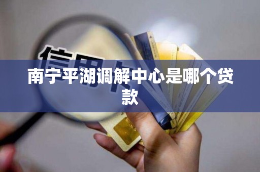 南宁平湖调解中心是哪个贷款 南宁平湖调解中心是哪个贷款