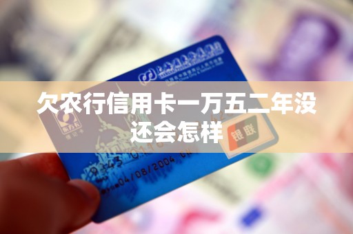 欠农行信用卡一万五二年没还会怎样
