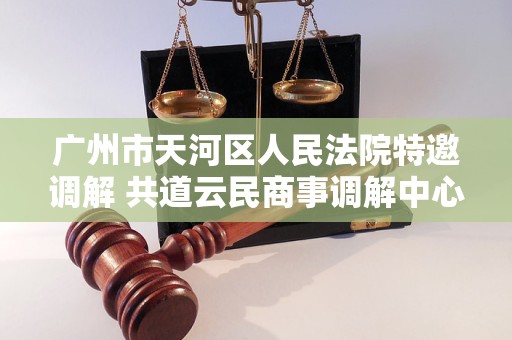 广州市天河区人民法院特邀调解 共道云民商事调解中心 广州市天河区人民法院特邀调解 共道云民商事调解中心