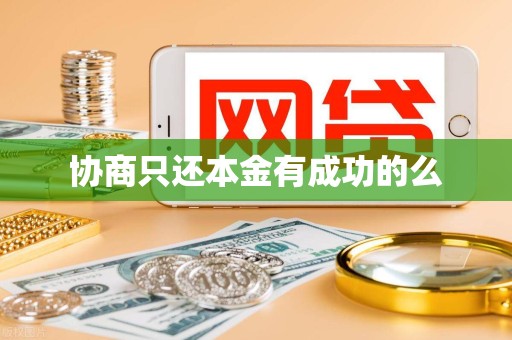 协商只还本金有成功的么