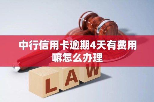 中行信用卡逾期4天有费用嘛怎么办理