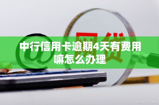 中行信用卡逾期4天有费用嘛怎么办理