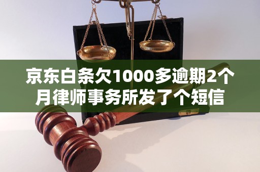 京东白条欠1000多逾期2个月律师事务所发了个短信 京东白条欠1000多逾期2个月律师事务所发了个短信