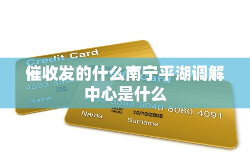 催收发的什么南宁平湖调解中心是什么