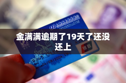 金满满逾期了19天了还没还上