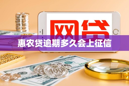 惠农贷逾期多久会上征信