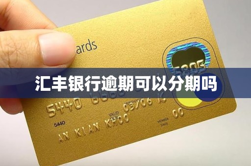 汇丰银行逾期可以分期吗