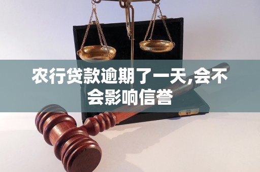 农行贷款逾期了一天,会不会影响信誉