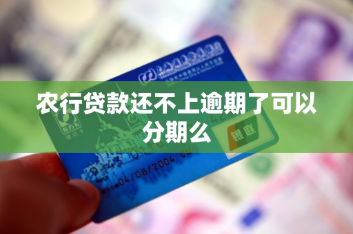 农行贷款还不上逾期了可以分期么