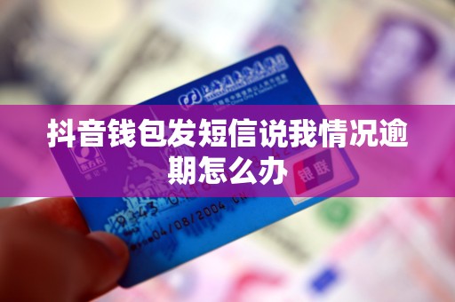 抖音钱包发短信说我情况逾期怎么办