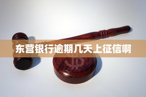 东营银行逾期几天上征信啊